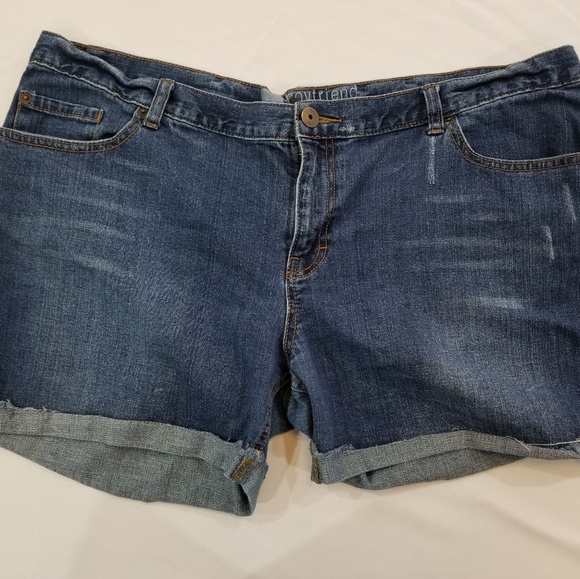 Massimo Pants - Boyfriend Denim Shorts Size 18 Massimo